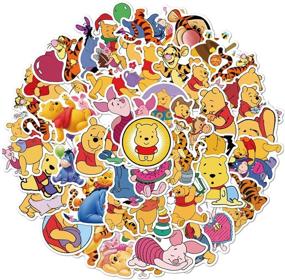 img 3 attached to 50Pcs Hot Disney Cartoon Winnie The Pooh Tigger Eeyore Stickers - Vinyl Waterproof Graffiti Patches for Water Bottles, Laptop, Car, and More!