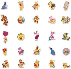 img 2 attached to 50Pcs Hot Disney Cartoon Winnie The Pooh Tigger Eeyore Stickers - Vinyl Waterproof Graffiti Patches for Water Bottles, Laptop, Car, and More!