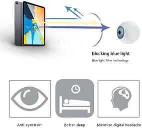 img 1 attached to 👩 ZENOTTIC Blue Light Blocking Computer Glasses: Reduce Eyestrain & Glare with Lightweight Frame - Women's Eyeglasses