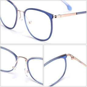 img 2 attached to 👩 ZENOTTIC Blue Light Blocking Computer Glasses: Reduce Eyestrain & Glare with Lightweight Frame - Women's Eyeglasses