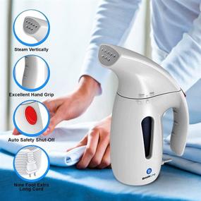img 3 attached to Brookline Steamer for Clothes 180ML - Handheld Garment Steam Iron - 800 Watts Portable Mini Home Office Travel Fabric Wrinkles Remover