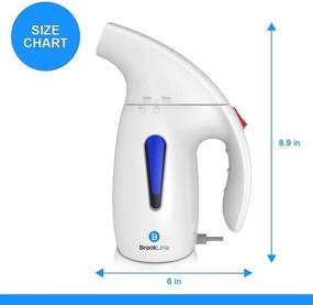 img 1 attached to Brookline Steamer for Clothes 180ML - Handheld Garment Steam Iron - 800 Watts Portable Mini Home Office Travel Fabric Wrinkles Remover