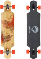 🛹 dgwbt 41-inch bamboo hard maple deck longboard - complete skateboard cruiser for cruising, carving, freestyle, ollie, dancing, and downhill riding логотип