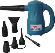 xpower a-2 airrow pro: efficient electric computer duster and air pump blower - blue logo