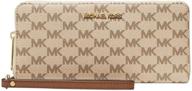 👜 michael kors jet continental wristlet: stylish handbag & wallet combo for women logo