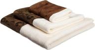 🍫 premium zambia collection: chocolate bath towel set by popular bath logo