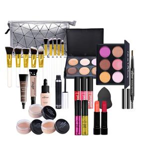 img 4 attached to 🎁 Complete 28PCS Makeup Kit for Women: All-in-One Essential Starter Set for Girls and Women – Compact, Lightweight, and Perfect Gift for Any Occasion