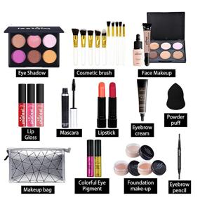 img 3 attached to 🎁 Complete 28PCS Makeup Kit for Women: All-in-One Essential Starter Set for Girls and Women – Compact, Lightweight, and Perfect Gift for Any Occasion