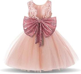 img 4 attached to 👶 Wedding Flower Girl Dress for Babies (0-12 Years)