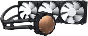 img 2 attached to Phanteks (PH-GO360MP_DBK01) Глейсер Уан 360МП Д-РГБ ВОСО-система охлаждения ЦПЮ: Крышка насоса с бесконечным зеркалом, безшумные 120-мм ПВМ вентиляторы, черный