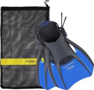 π enhance your travel experience with us divers trek travel fin: complete with mesh carrying bag logo