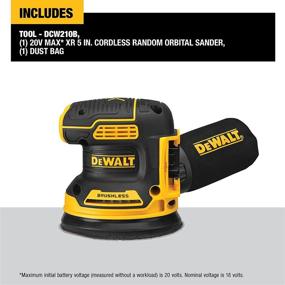 img 2 attached to 🔄 DEWALT DCW210B Brushless Orbital Sander - Boost Your Sanding Efficiency