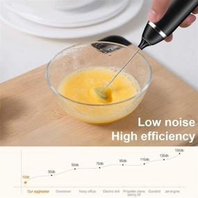 img 2 attached to 🥛 Ultimate Rechargeable Milk Frother: Handheld Electric Foam Maker with Stainless Whisk - 3 Speeds for Bulletproof Coffee, Latte, Cappuccino, Hot Chocolate - Includes Extra 16 Pcs Art Stencils