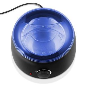 img 2 attached to 💆 Salon Sundry Portable Electric Hot Wax Warmer Machine for Hair Removal - Stylish Black with Vibrant Blue Lid: A Efficient Solution for Salon-worthy Results