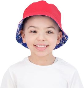 img 2 attached to 👕 Reversible Boys' Accessories Pack by Bucket Girls - Double the Style and Portability!