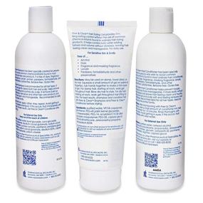 img 1 attached to Free & Clear Shampoo and Conditioner Set - Sulfate and Fragrance-Free - Dermatologist Recommended - 3-Item Value Pack