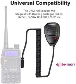 img 3 attached to 🎙️ Top-selling Baofeng UV-5R Accessory: Authentic Baofeng Mic for Ham Radio, Compatible with bf-f8hp, UV-5R Plus, UV-82, UV-82hp - Also Ideal as a Police Radio Mic