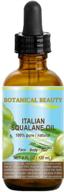 organic squalane moisturizer oil for face, body, and hair - botanical beauty, 4 fl.oz (120 ml) logo