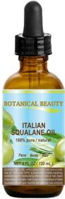 img 4 attached to Organic Squalane Moisturizer Oil for Face, Body, and Hair - Botanical Beauty, 4 fl.oz (120 ml)