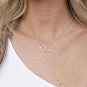 img 3 attached to 👩 Aunt Niece Necklace: J.Charm Infinity Circle Sterling Silver Gift Set