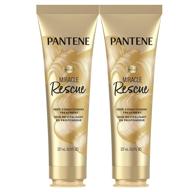 💦 pantene hair mask: miracle rescue deep conditioning treatment for hydrating dry hair - twin pack, 8 oz each logo