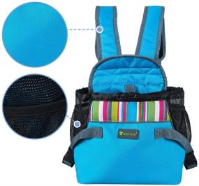 img 2 attached to 🐕 Comfortable and Breathable Wellver Dog Front Carrier Backpack – Ideal for Traveling, Hiking, Camping, Easy-Fit for Cats & Dogs