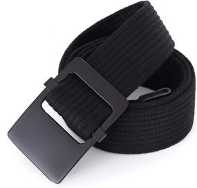 img 3 attached to 👔 Webbing Adjustable Men's Accessories for Belts - Elevate Your Style with Mile High Life