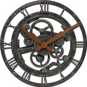 img 3 attached to 🕰️ FirsTime &amp; Co. Rustic Oxidized Gears Wall Clock, 14&#34;, Metallic Teal