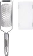 farberware professional soft medium grater, 12.4-inch, stainless steel, gray logo