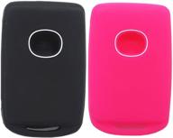 🔒 protective silicone key fob cover for cx-5 & cx-9 - black/rose logo