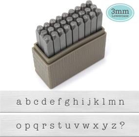 img 4 attached to ✨ ImpressArt - Basic Typewriter Lowercase 3mm Metal Stamp Letter Set for Engraving, Stamping & DIY Handmade Jewelry: Create Stunning Designs!