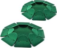 🏌️ enhance your golf putting skills with the durable 2pcs green all-direction golf training hole practing cup aid – perfect for indoor/outdoor practice, home office attachment, fishing, hunting, and camping logo