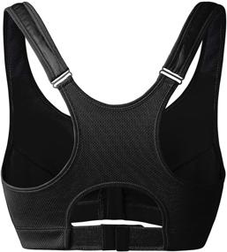 img 3 attached to Enhance Performance and Style with the newlashua Women's High Support Push Up Zip Front Close Padded Sports Bra