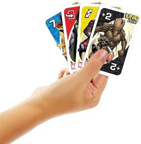 img 1 attached to 🎮 Marvel UNO FLIP Card Game: 112-Card Pack for Kids & Adults, Perfect for Family Game Night, Ages 7 & Up