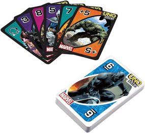 img 2 attached to 🎮 Marvel UNO FLIP Card Game: 112-Card Pack for Kids & Adults, Perfect for Family Game Night, Ages 7 & Up