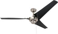 💡 energy efficient brushed nickel almadale ceiling fan, 56-inch, by prominence home 50330 логотип