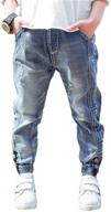 👖 umeyda boys' denim jeans: stylish and durable jeans for boys, ages 3 to 11 logo