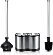 toilettree products contemporary and stylish deluxe freestanding toilet brush and plunger combo логотип