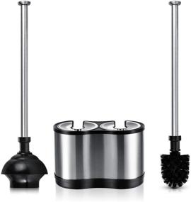 img 4 attached to ToiletTree Products Contemporary and Stylish Deluxe Freestanding Toilet Brush and Plunger Combo