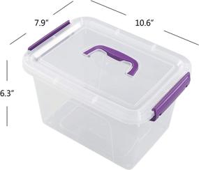 img 3 attached to Tyminin Plastic Storage Container Handles Storage & Organization for Baskets, Bins & Containers