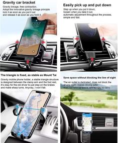 img 1 attached to Universal Car Phone Holder Mount - Foldable Cell Phone Stand with Adjustable Angle & Height, Air Vent Cradle, Cable Clips - Cord Organizer 3-in-1 Kit for Most Mobile Phones, Tablets, and iPads