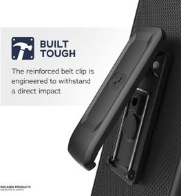 img 2 attached to 📱 Secure-Fit DuraClip Combo Belt Clip Holster Case for Samsung Galaxy S8 (Smooth Black)