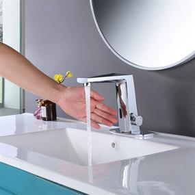 img 2 attached to 🚰 Convenient and Hygienic: Bathroom Faucets Touchless Faucet Automatic