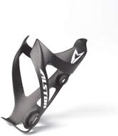 🚲 premium carbon fiber bicycle water bottle cage holder by alston - easy mounting, perfect for road and mountain bikes, with integrated bike light logo