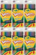 карандаши crayola twistable - набор из 6 штук (всего 48 карандашей) логотип