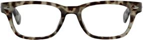 img 3 attached to 👓 Ultimate Eye Protection: Peepers by PeeperSpecs Clark Square Blue Light Blocking Reading Glasses, Gray Tortoise, 49 + 2