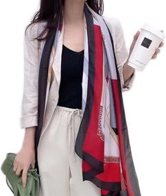 img 3 attached to 🌞 Iristide Lightweight Summer Protection 19 Black Women's Scarf & Wrap Accessories: Stay Stylish and Protected!