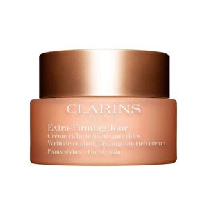 img 1 attached to 🌿 Clarins Extra-Firming Day Wrinkle Control Firming Moisturizer for Dry Skin, Unisex, 1.7 Ounce