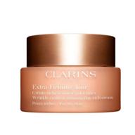 🌿 clarins extra-firming day wrinkle control firming moisturizer for dry skin, unisex, 1.7 ounce logo