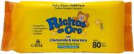 👶 влажные салфетки ricitos de oro: успокаивающая ромашка и алоэ-вера для бережного ухода за вашим малышом (80 шт) логотип
